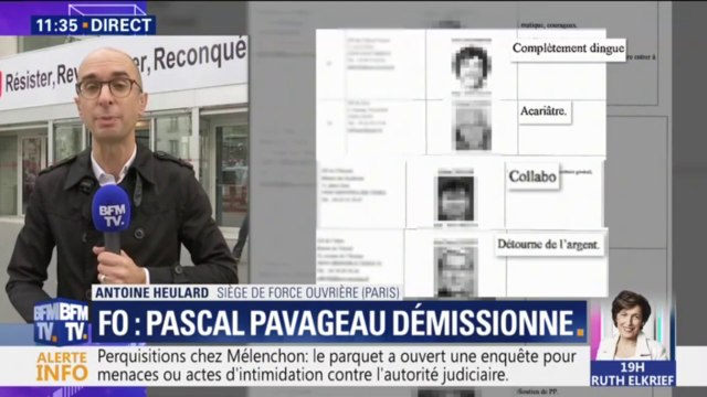 Pascal Pavageau démissionne de la tête de FO après les révélations sur un fichier interne