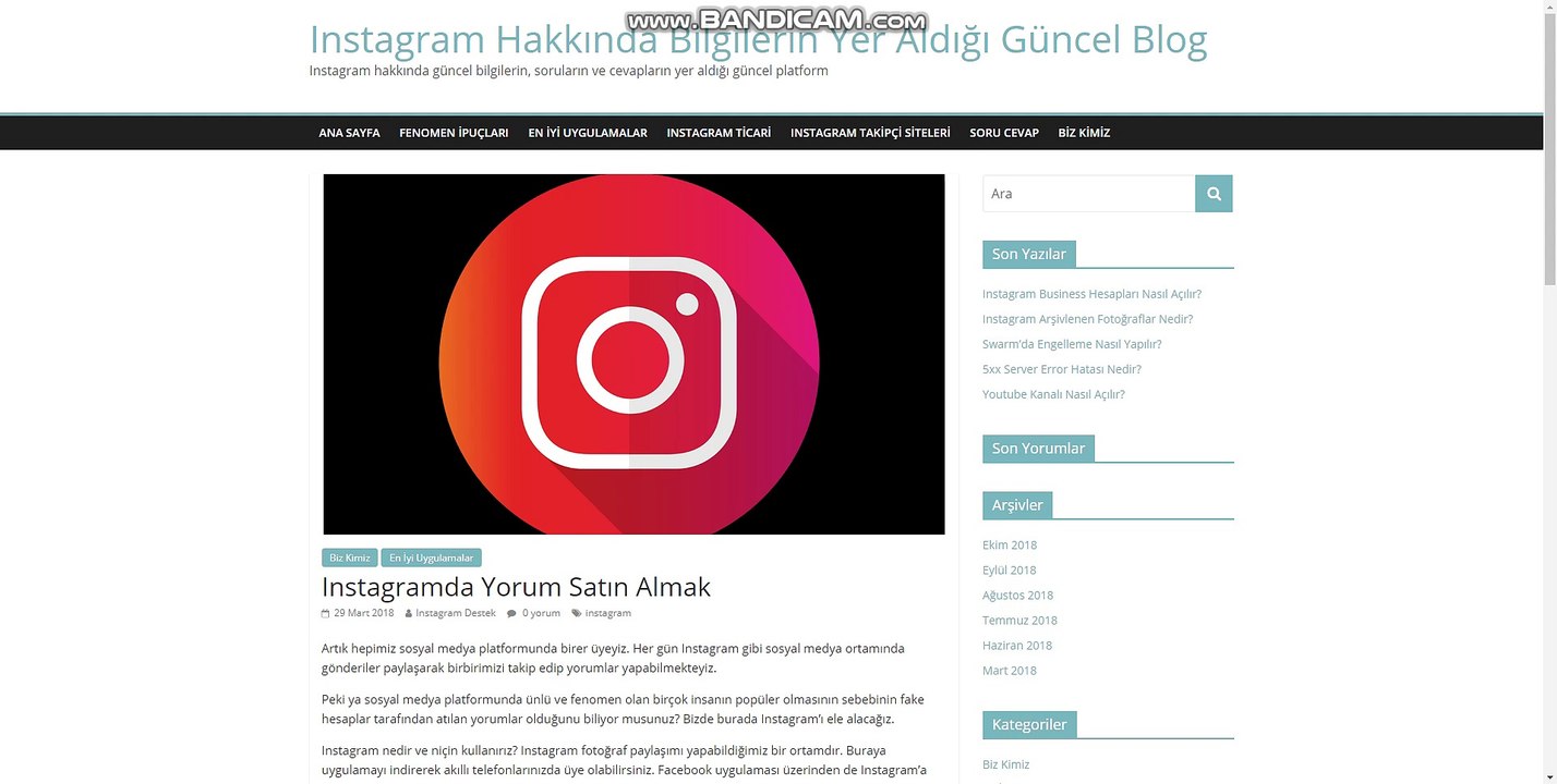 Instagam'da Yorum Satınalma