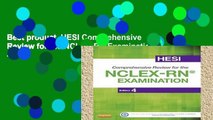 Best product  HESI Comprehensive Review for the NCLEX-RN Examination, 4e