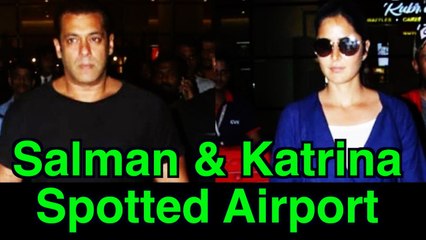 下载视频: Salman Khan With Katrina Kaif Spotted At Mumbai Airport | Bharat Movie | Bollywood gossips