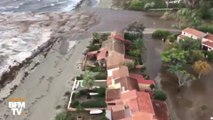 Ces images montrent l'ampleur des inondations en Haute-Corse