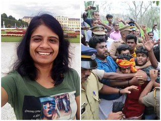 ഭക്തരുടെ ആക്രമണം: ന്യൂസ് മിനുറ്റ് റിപ്പോർട്ടർ സരിതയെ നിൽയക്കൽ സ്ഥലത്ത് ആക്രമണം