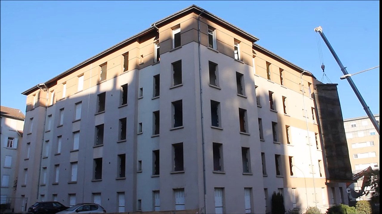 A Saint-Chamond, la démolition des HBM se poursuit