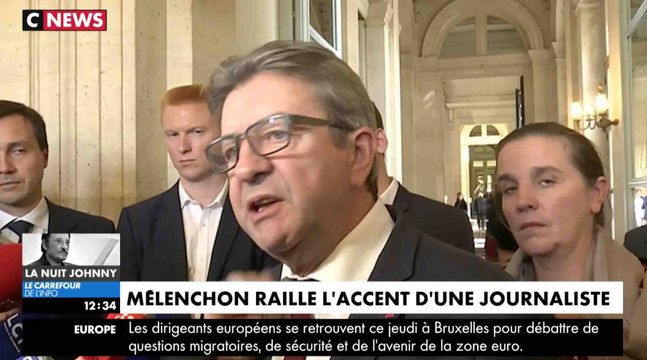 Jean-Luc Mélenchon se moque d'une journaliste - ZAPPING ACTU DU 18/10/2018
