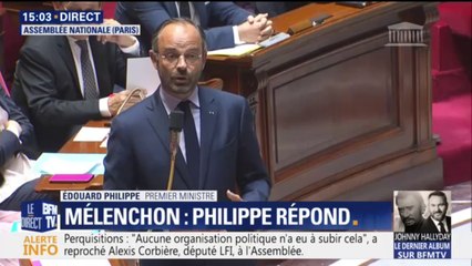 Perquisition chez LFI: Philippe dénonce "la très grande violence à l'égard de fonctionnaires de police"