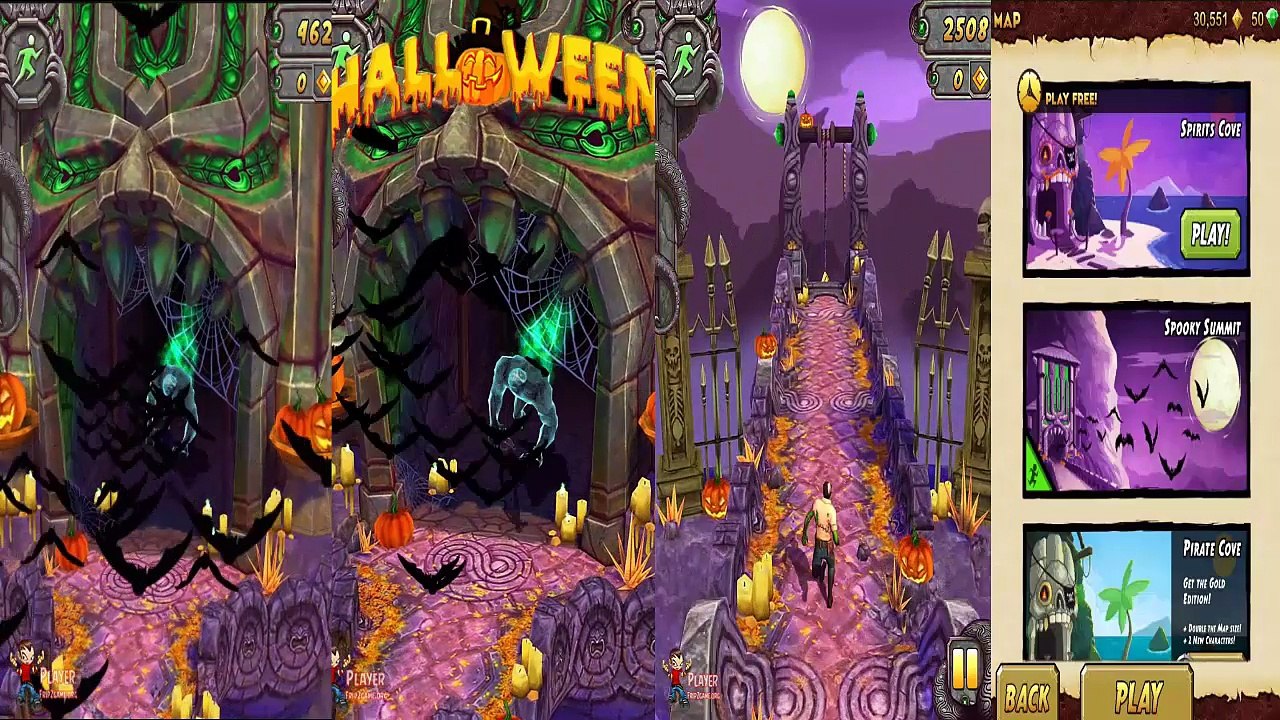 Temple Run 2 Halloween Unlock Karma Lee Vampire Vs Maria Selva Calavera Vs Guy Dangerous FrankenGuy Vs Sir Montague