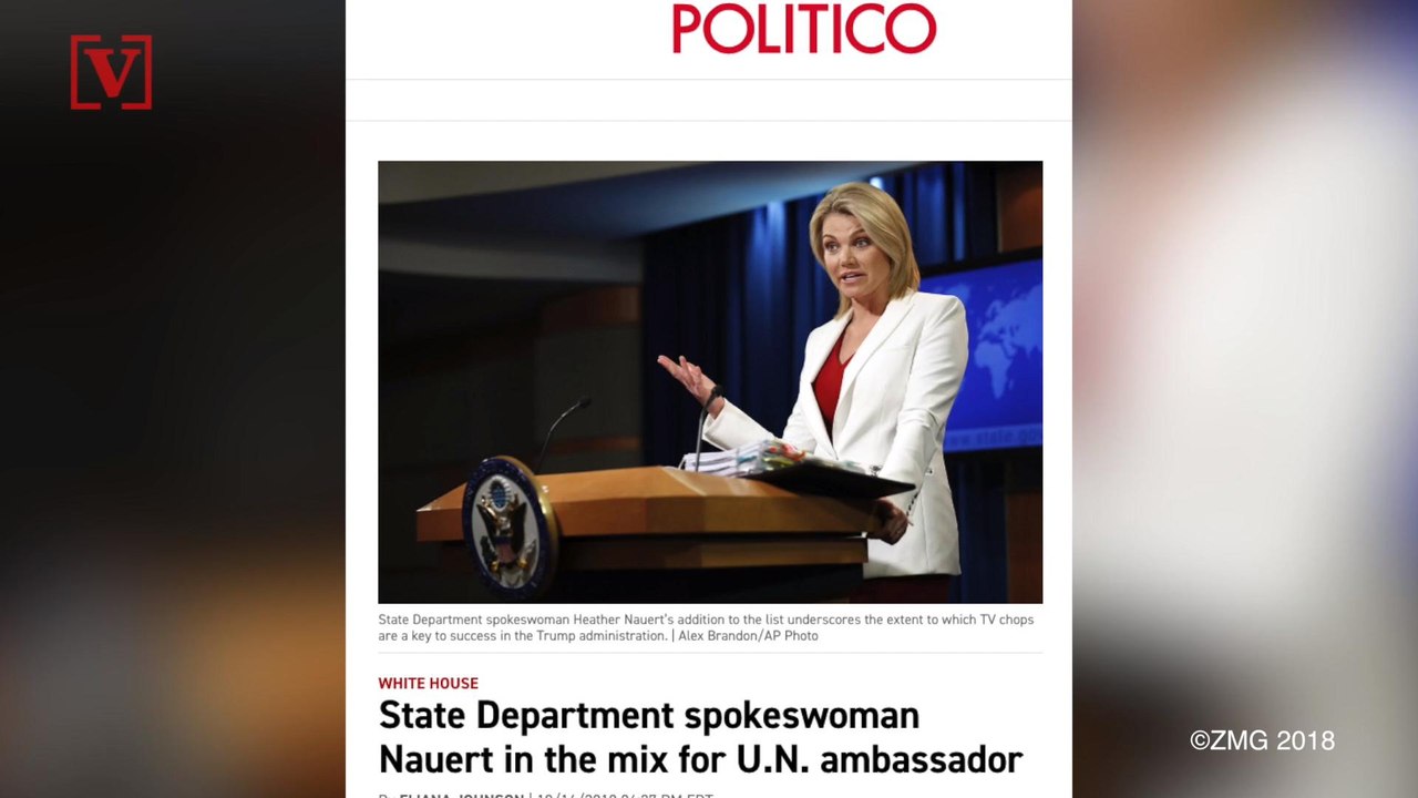 Former Fox News Anchor Heather Nauert On List to Replace Nikki Haley as U.N. Ambassador