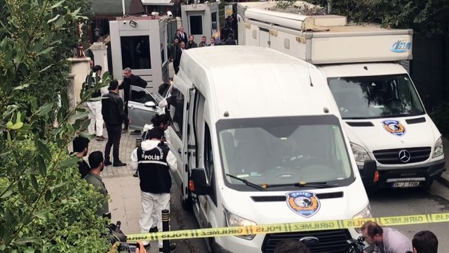 Türk heyet, inceleme yapmak üzere Suudi Arabistan İstanbul Başkonsolosluğu Konutu'na geldi