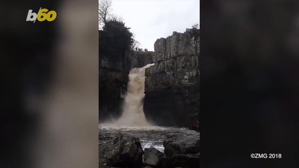 Amazing Video of Death-Defying Backflip Off England's Most Powerful Waterfall