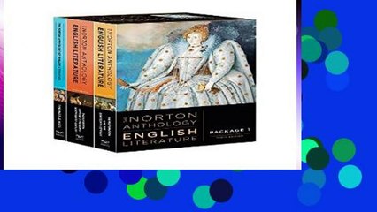 [P.D.F] The Norton Anthology of English Literature - 3 volume set: A B   C [P.D.F]