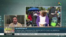 Caravana de migrantes hondureños llega a Chiquimula, Guatemala