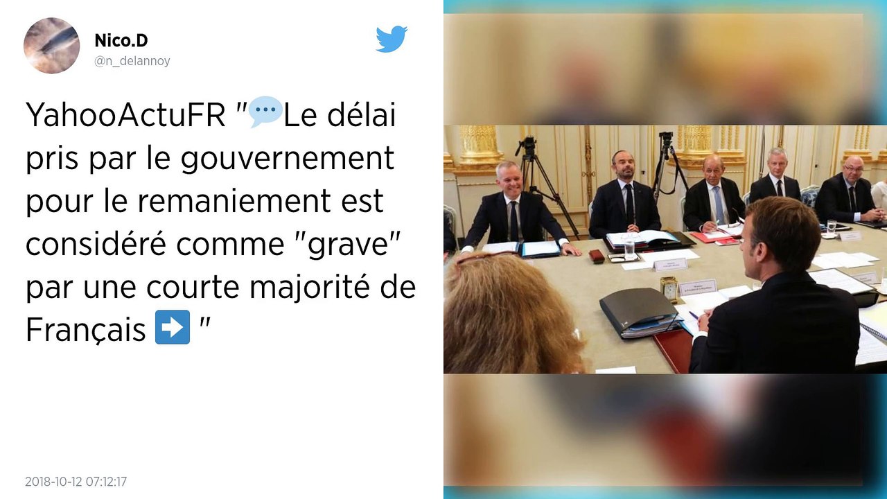 Remaniement. 56 % des Français sont mécontents de la composition du nouveau gouvernement.