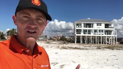 One of the few homes still standing on Mexico Beach after Hurricane Michael