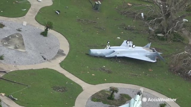 Tyndall Air Force base torn to shreds by Hurricane Michael