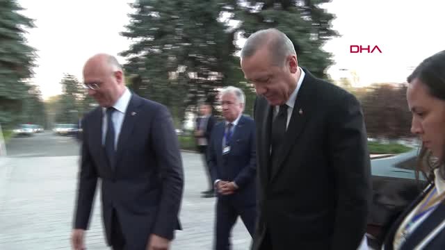 Moldova Başbakanı Pavel Filip, Cumhurbaşkanı Recep Tayyip Erdoğan'ı Karşıladı