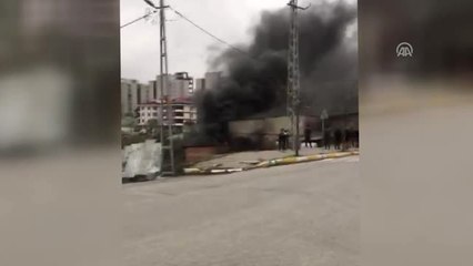 Sultangazi'de Metruk Fabrika Yangını - İstanbul