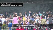 Kylian Mbappé célébré à Bondy, ville de son enfance