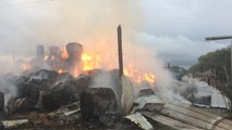Un incendie ravage un hangar agricole