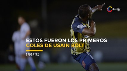 Usain Bolt y sus primeros goles como profesional