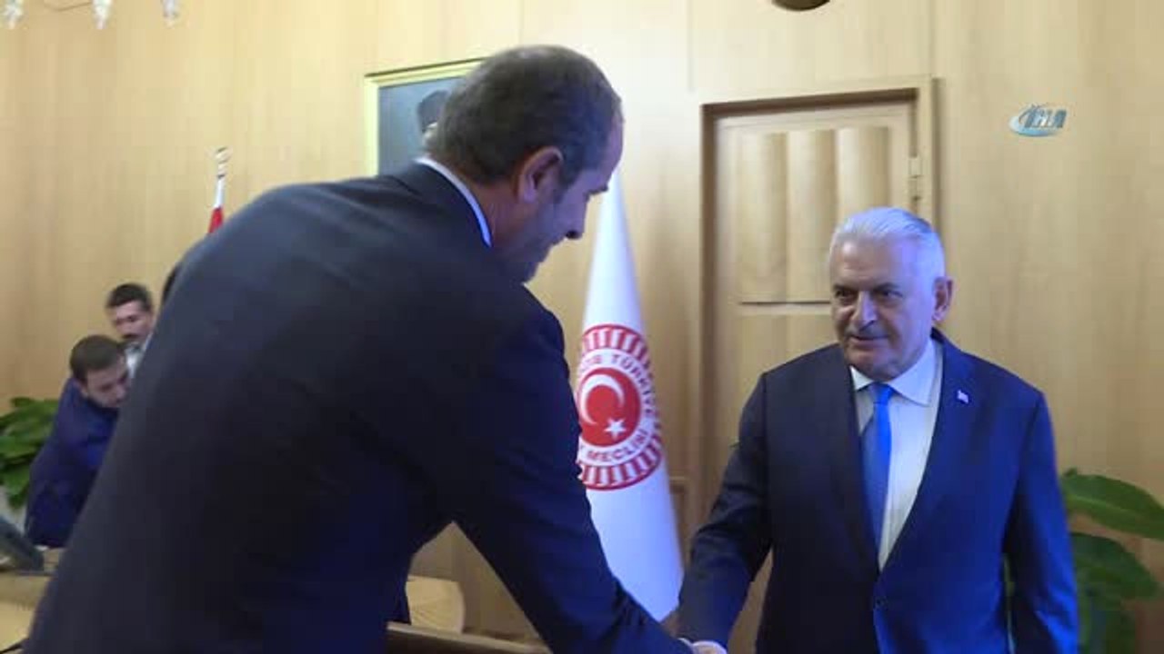 TBMM Başkanı Binali Yıldırım, Aso Başkanı Nurettin Özdebir ve ATO Başkanı Gürsel Baran'ı ve TBMM...