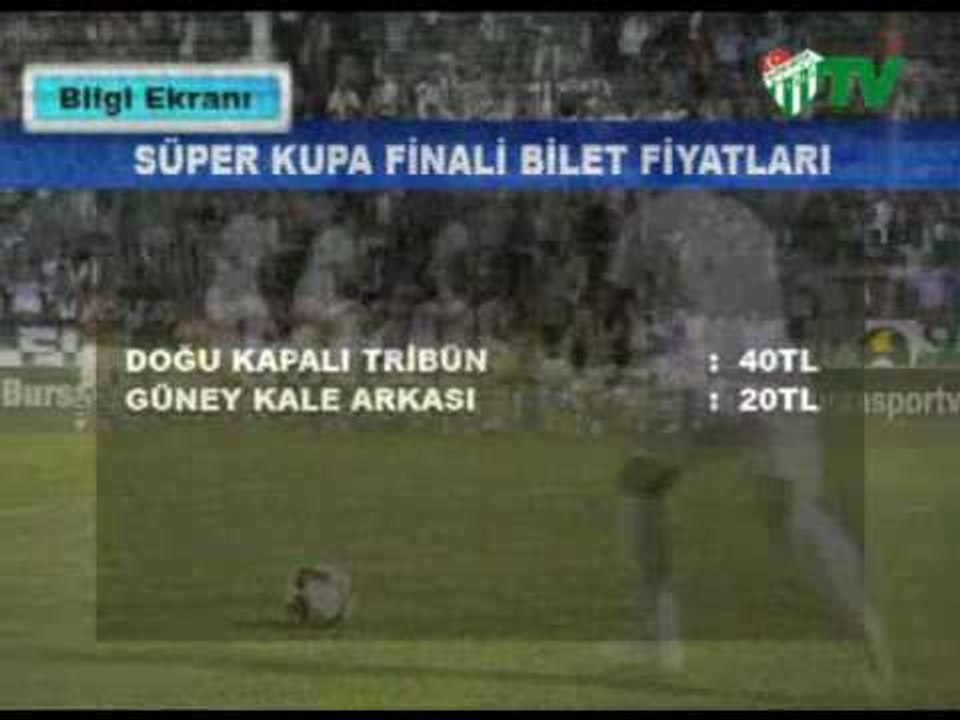 İşte Bilet Fiyatları (02.08.2010)