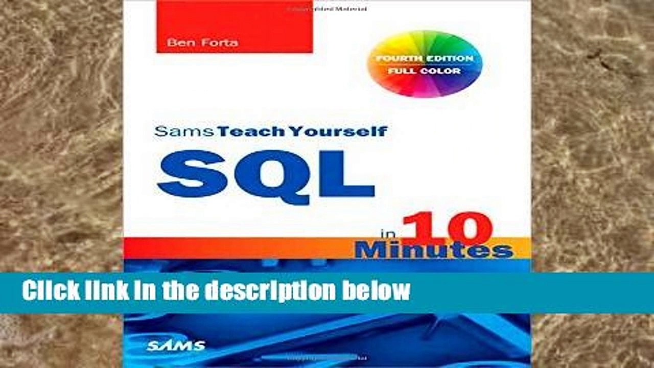 Popular SQL in 10 Minutes, Sams Teach Yourself