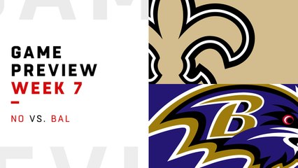 Saints vs. Ravens Week 7 preview | NFL Playbook
