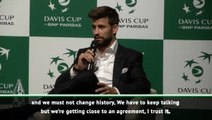 Embattled Pique still talking to Djokovic over Davis Cup participation