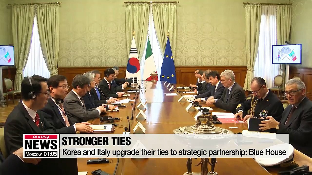 Leaders of Korea and Italy agree to boost ties between two sides; sign MOUs