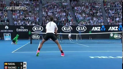 Rafael Nadal vs Milos Raonic - Australian Open 2017 QF (Highlights HD)