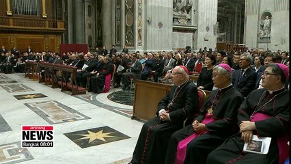 President Moon calls for peace on Korean Peninsula at St. Peter's Basilica