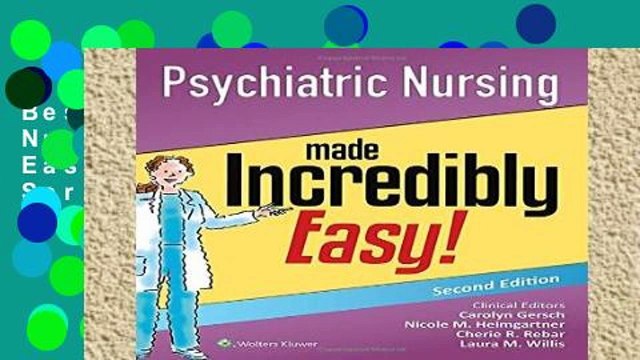 Best product Psychiatric Nursing Made Incredibly Easy! (Incredibly Easy! Series (R))