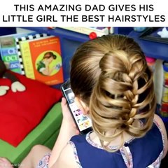 This Single Dad Gives His Daughter the Best Hairstyles
