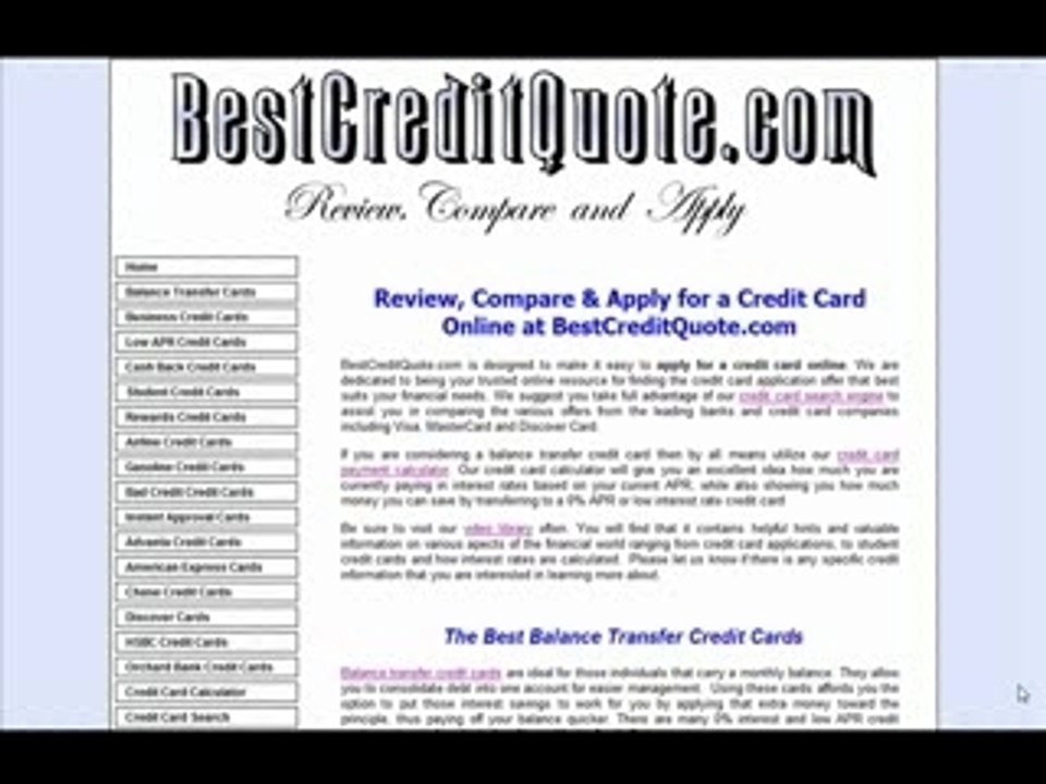 Save Money Using Balance Transfer Credit Cards