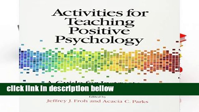 Library Activities for Teaching Positive Psychology: A Guide for Instructors