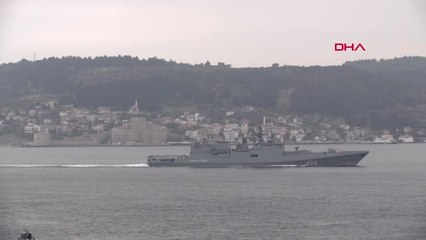 Çanakkale Rus Savaş Gemisi Çanakkale Boğazı'ndan Geçti