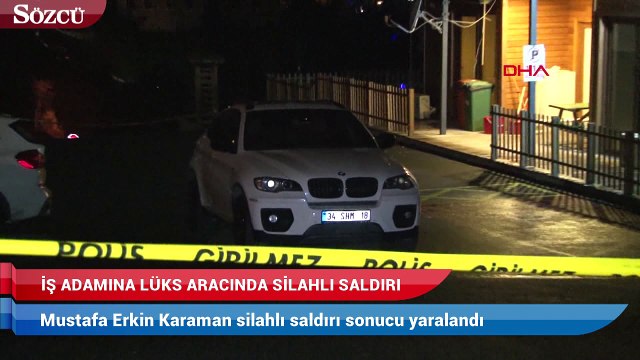 İş adamına lüks aracında silahlı saldırı