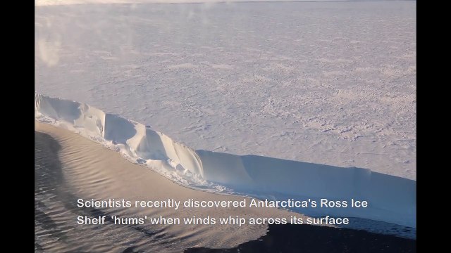 Des scientifiques rendent audible le bourdonnement effrayant qui résonne sur la banquise en Antarctique.