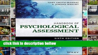 Library  Handbook of Psychological Assessment