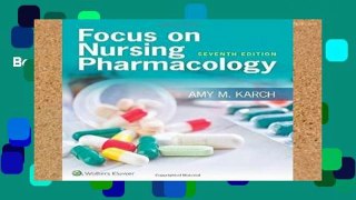 Best product  Focus on Nursing Pharmacology