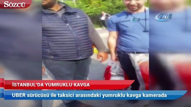 UBER sürücüsü her şeyi çekti kavga patlak verdi
