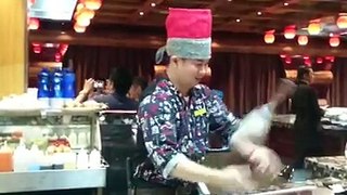 Awesome Chef Shows off Skills With Eggs   Credit: JukinVideo