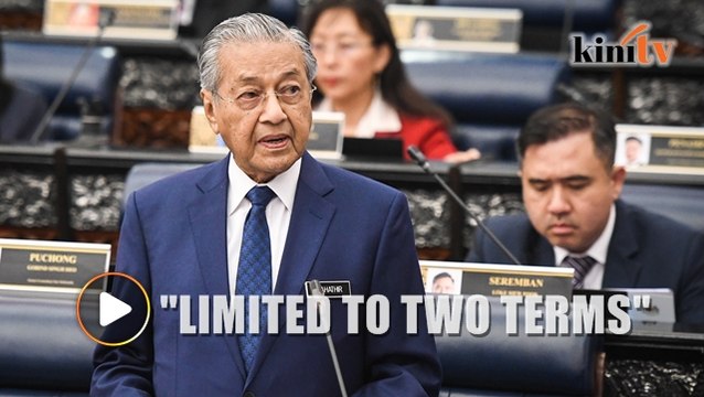 Mahathir announces term limits for posts of PM, MB and chief minister