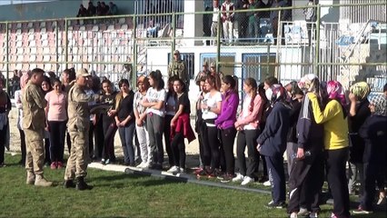 Kadınlar korucu olabilmek için ter döktü