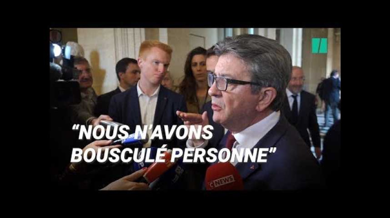 Mélenchon n'a "bousculé personne" lors de la perquisition au siège de la France insoumise, vraiment?