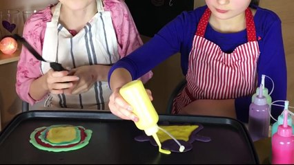 PANCAKE ART CHALLENGE ! Lévanah VS Oriane    Réussite ou Échec