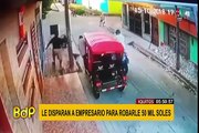 Delincuentes disparan a empresario y le roban 50 mil soles en Iquitos