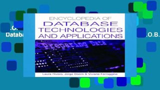 D.O.W.N.L.O.A.D [P.D.F] Encyclopedia of Database Technologies and Applications [A.U.D.I.O.B.O.O.K]