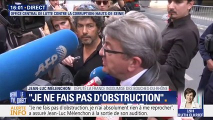 Mélenchon sort de son audition et dénonce un "abus de pouvoir caractérisé"