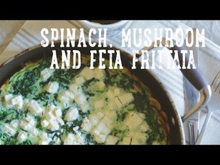 Spinach, Mushroom and Feta Frittata [BA Recipes]